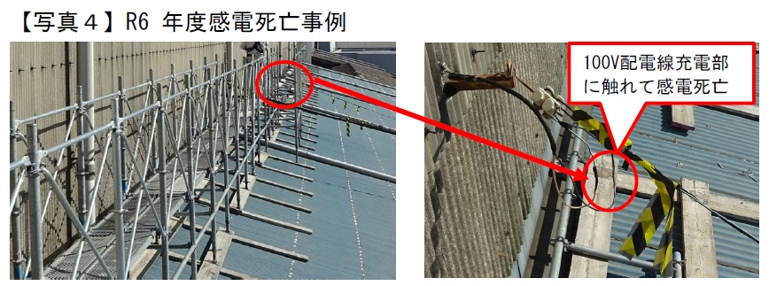 【写真4】R6 年度感電死亡事例